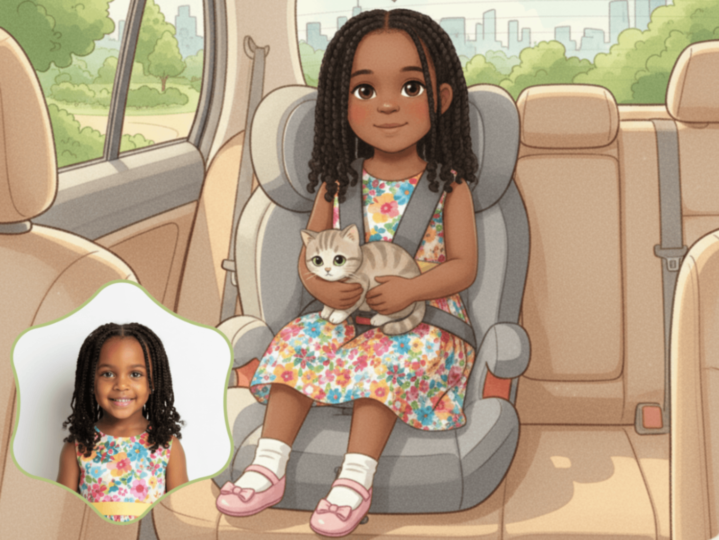 Personalized storybook illustration