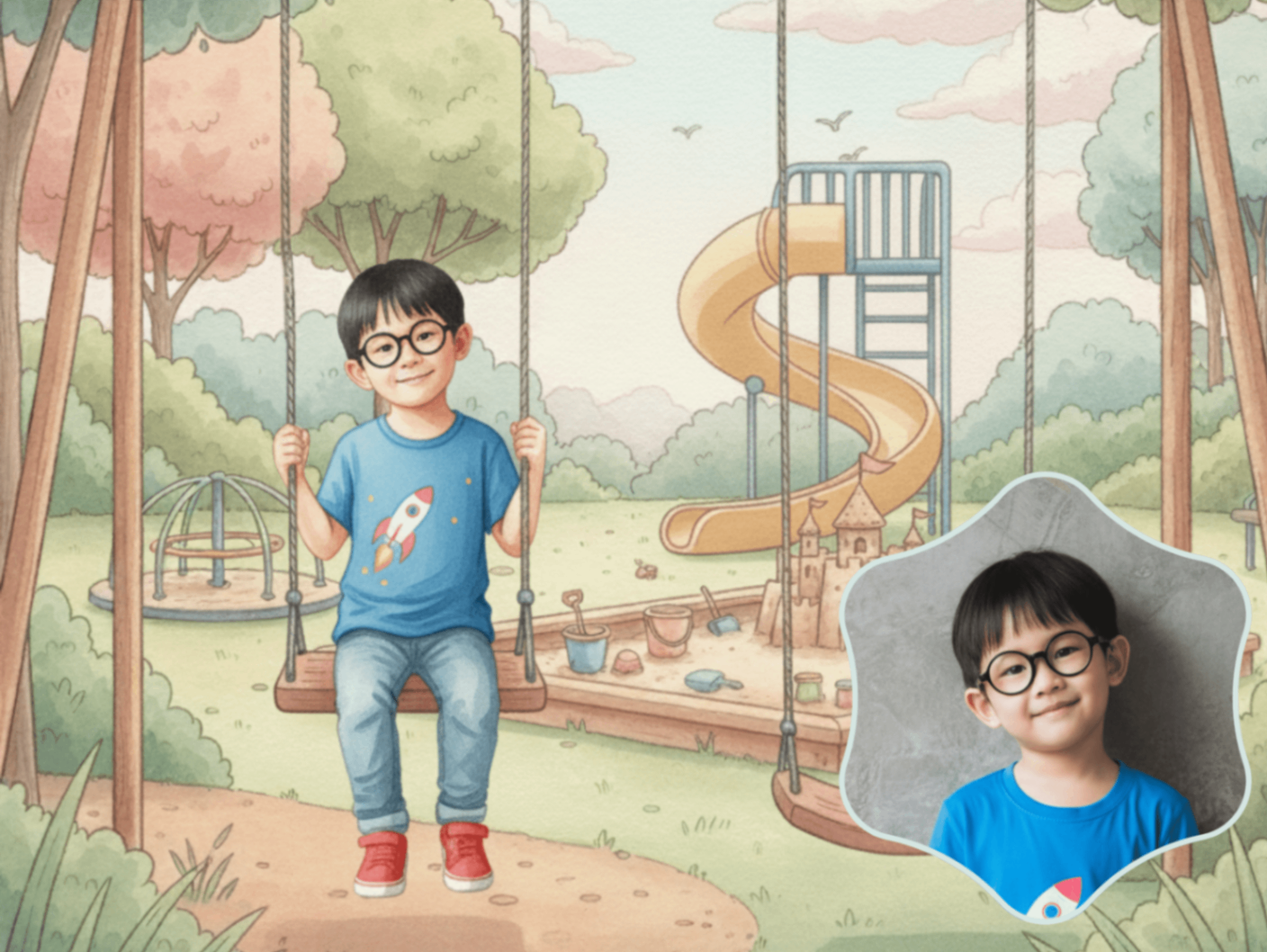 Custom children's book artwork